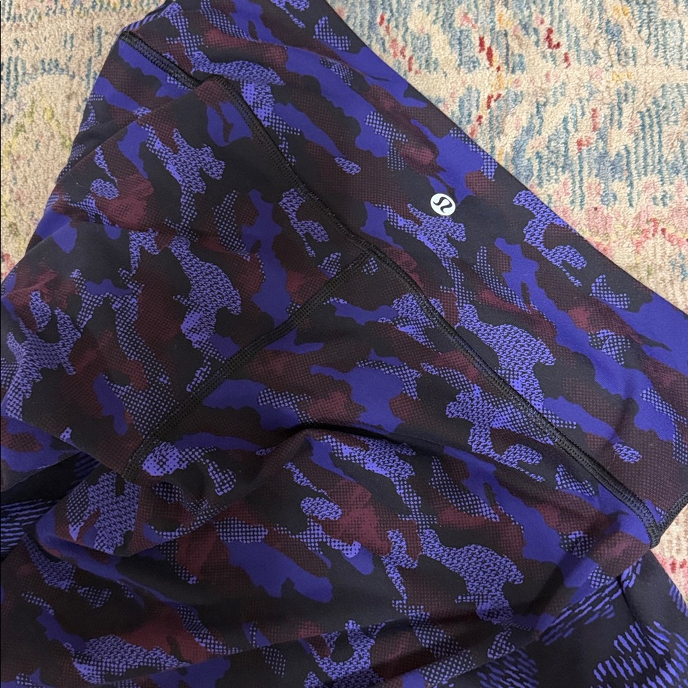 Lululemon leggings size 8 purple camo BUNDLE of two - Picture 5 of 8